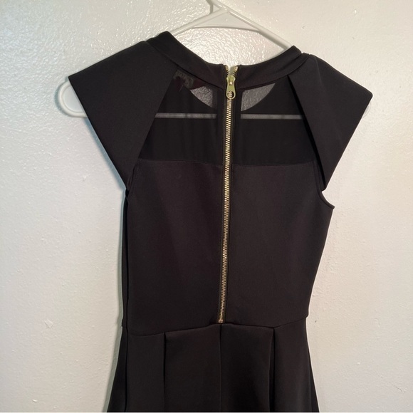 Ted Baker Kipp Dress Fit & Flare Black Scuba - Picture 7 of 12